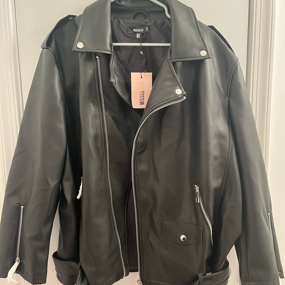 MISSGUIDED FAUX LEATHER JACKET